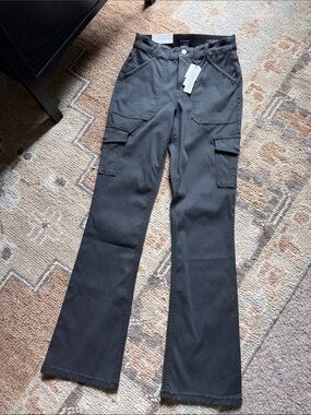 Sanctuary dark gray Utility cargo sculpted Hayden standard rise bootcut Pants